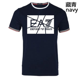 armani Men t shirt cotton solid O-Neck short sleeve tshirt high quality 033