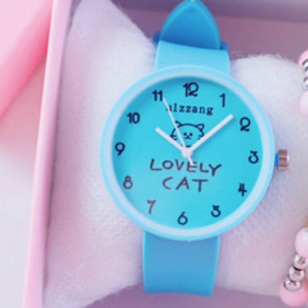 Children Watch  Girl Princess Pink Girl Jelly Lovely Soft Younger Kids Watches