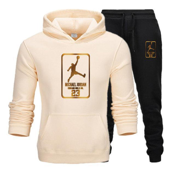 New Men Hoodies Suit  Tracksuit Sweatshirt Suit Fleece Hoodie+Sweat pants Jogging Homme Pullover 3XL Sporting Suit Male