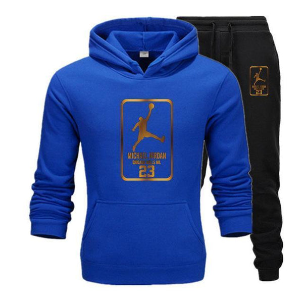 New Men Hoodies Suit  Tracksuit Sweatshirt Suit Fleece Hoodie+Sweat pants Jogging Homme Pullover 3XL Sporting Suit Male