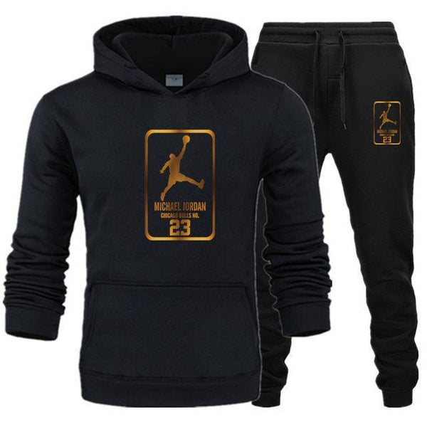 New Men Hoodies Suit  Tracksuit Sweatshirt Suit Fleece Hoodie+Sweat pants Jogging Homme Pullover 3XL Sporting Suit Male