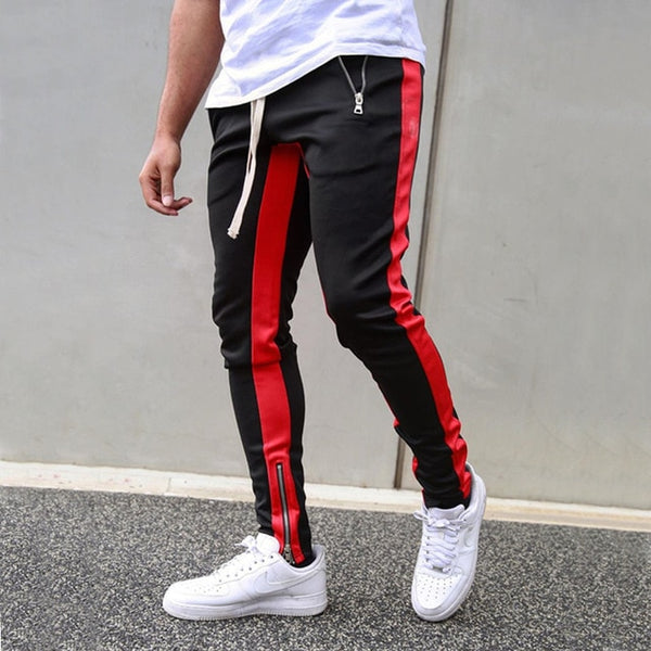 Mens Joggers Casual Pants Fitness Men Sportswear Tracksuit Bottoms Skinny Sweatpants Trousers Black Gyms Jogger Track Pants