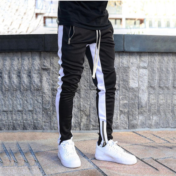 Mens Joggers Casual Pants Fitness Men Sportswear Tracksuit Bottoms Skinny Sweatpants Trousers Black Gyms Jogger Track Pants