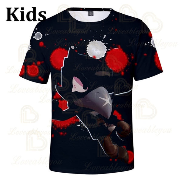 Shooter Boys Girls 3D PRIMO MORTIS Short T-shirt Crow Spike Leon Shelly Brawling Tshirt Kids Game Star Shirt Tops Birthday Gift