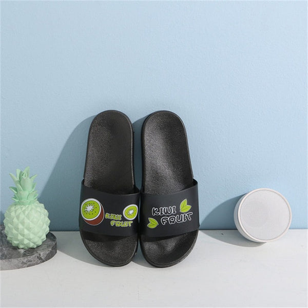 Women Summer Slippers Women Slides Women Shoes Cartoon Fruit Strawberry Pineapple Peach Beach Slides Cute Slippers