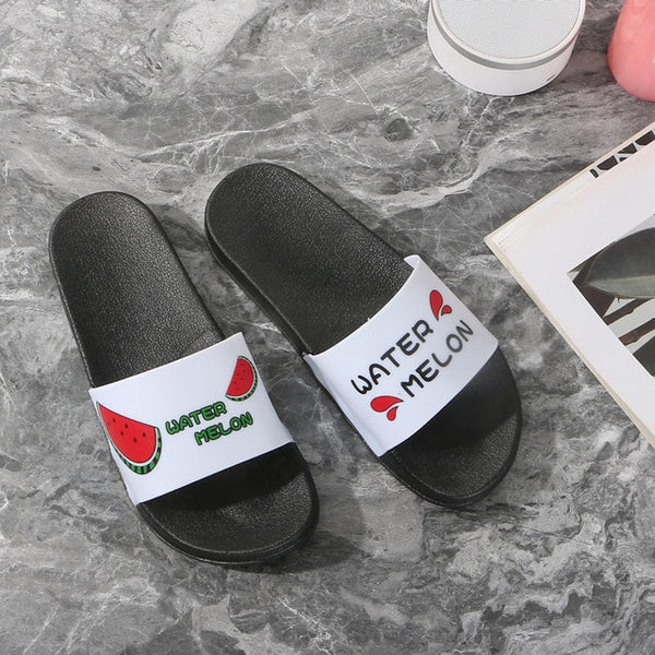 Women Summer Slippers Women Slides Women Shoes Cartoon Fruit Strawberry Pineapple Peach Beach Slides Cute Slippers