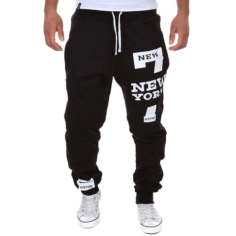 Mens Joggers Casual Pants Fitness Men Sportswear Tracksuit Bottoms Skinny Sweatpants Trousers Black Jogger Track Pants