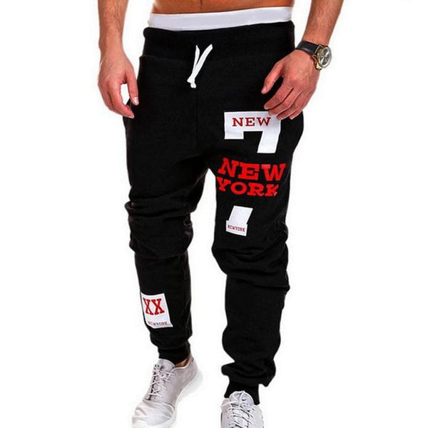 Mens Joggers Casual Pants Fitness Men Sportswear Tracksuit Bottoms Skinny Sweatpants Trousers Black Jogger Track Pants