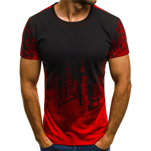 2020 summer Newest 3D Printed T-Shirt Ink Draw Pattern Short Sleeve Summer Casual Tops Tees Fashion O-Neck Tshirt Male