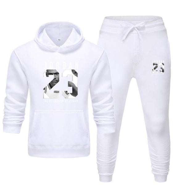 New men Hoodie set Jordan 23 tracksuit Sweatshirt set Fleece Hoodie + sweatpants jogging Homme pullover sweatsuit for men