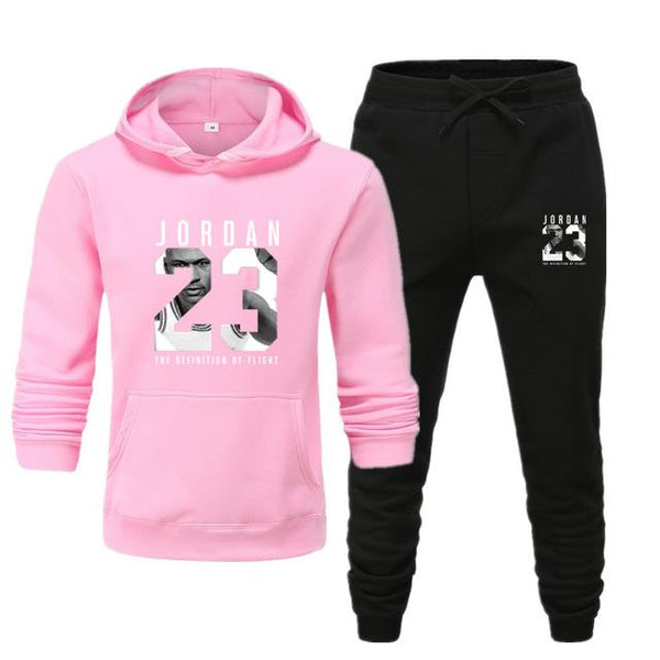 New men Hoodie set Jordan 23 tracksuit Sweatshirt set Fleece Hoodie + sweatpants jogging Homme pullover sweatsuit for men