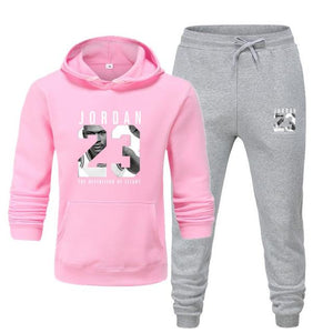 New men Hoodie set Jordan 23 tracksuit Sweatshirt set Fleece Hoodie + sweatpants jogging Homme pullover sweatsuit for men