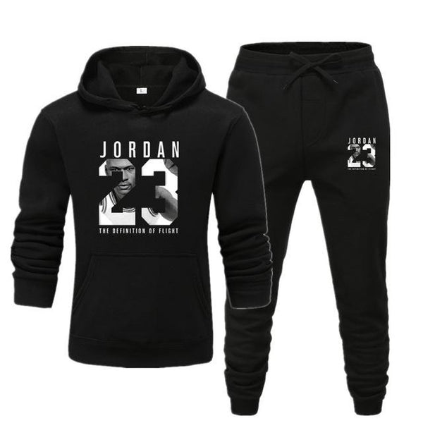 New men Hoodie set Jordan 23 tracksuit Sweatshirt set Fleece Hoodie + sweatpants jogging Homme pullover sweatsuit for men