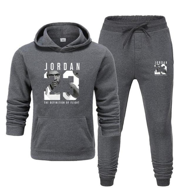 New men Hoodie set Jordan 23 tracksuit Sweatshirt set Fleece Hoodie + sweatpants jogging Homme pullover sweatsuit for men