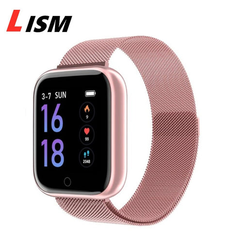 Lism T80S Body Temperature Women Man Smart Watch 2020 Sport Waterproof Smartwatch Heart Rate Fitness Tracker For android ios