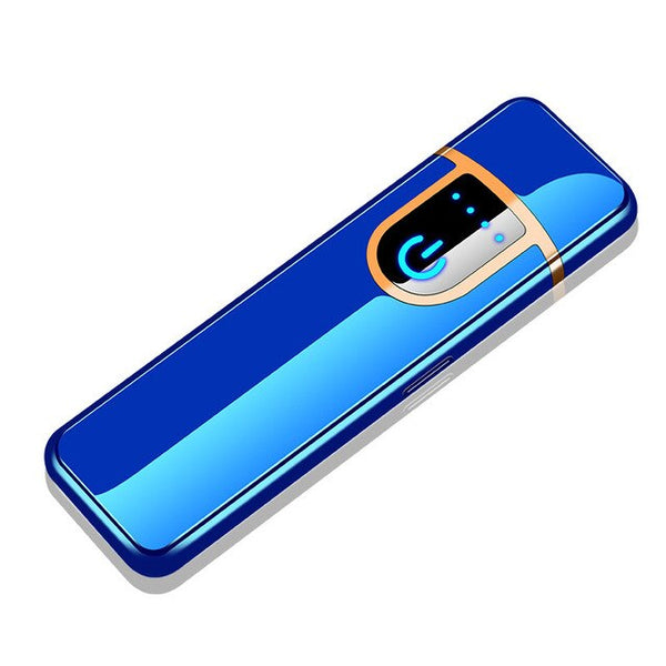 Ultra-thin Ultralight Multicolor Touchscreen Electronics No Fire And Windproof USB Double Arc Rechargeable Lighter