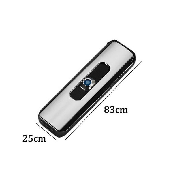 New Double Side Cigarette Lighter Mini Electroplating Electric Lighter Small USB Recharging Windproof  Portable Lighter