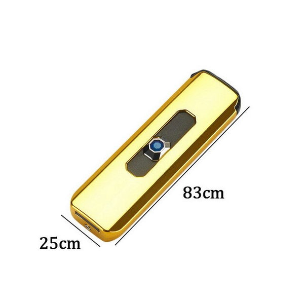 New Double Side Cigarette Lighter Mini Electroplating Electric Lighter Small USB Recharging Windproof  Portable Lighter