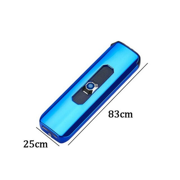 New Double Side Cigarette Lighter Mini Electroplating Electric Lighter Small USB Recharging Windproof  Portable Lighter