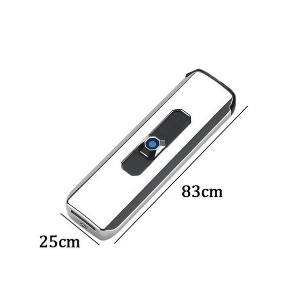 New Double Side Cigarette Lighter Mini Electroplating Electric Lighter Small USB Recharging Windproof  Portable Lighter