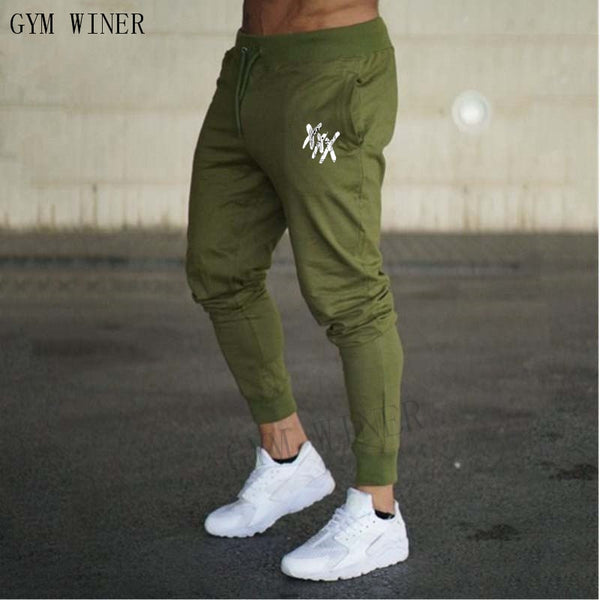 2018 Fall Men's Black doodle Print Trousers Jogger Men's Pants Casual Slim Fit Men's Fitness Sweatpants Big Size wholesale